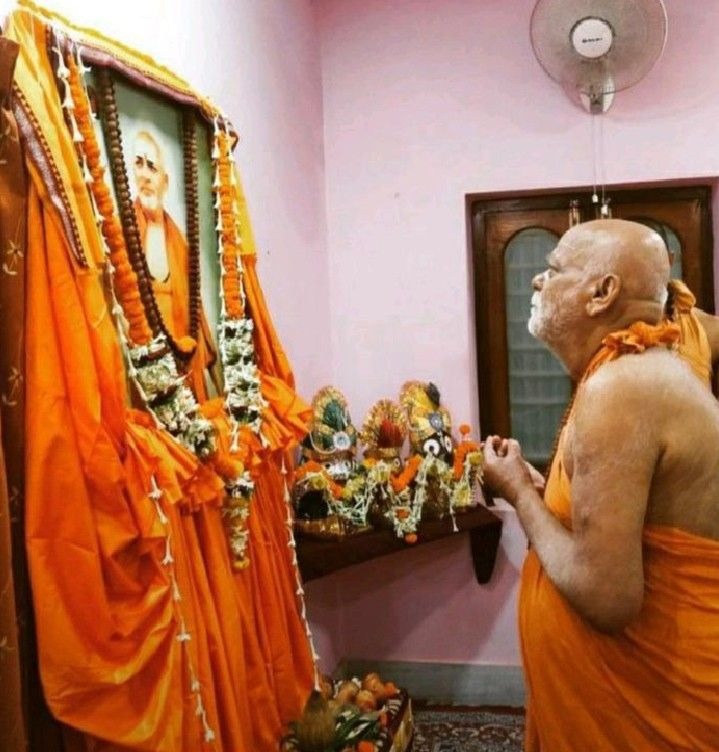 Temple puja with sacred fire